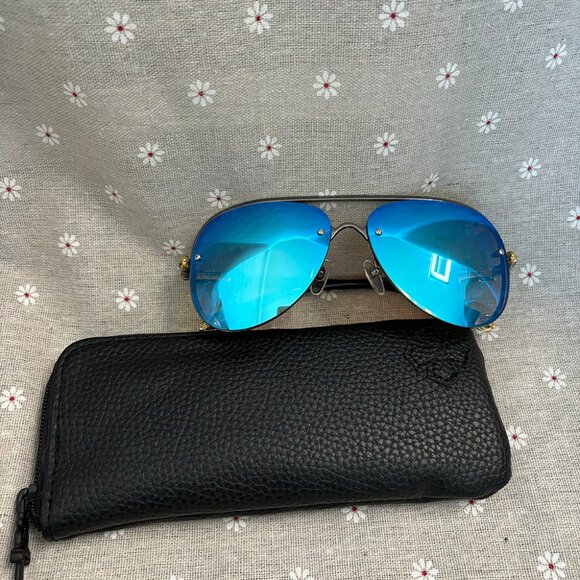 Chrome Hearts Blue CH Sunglasses